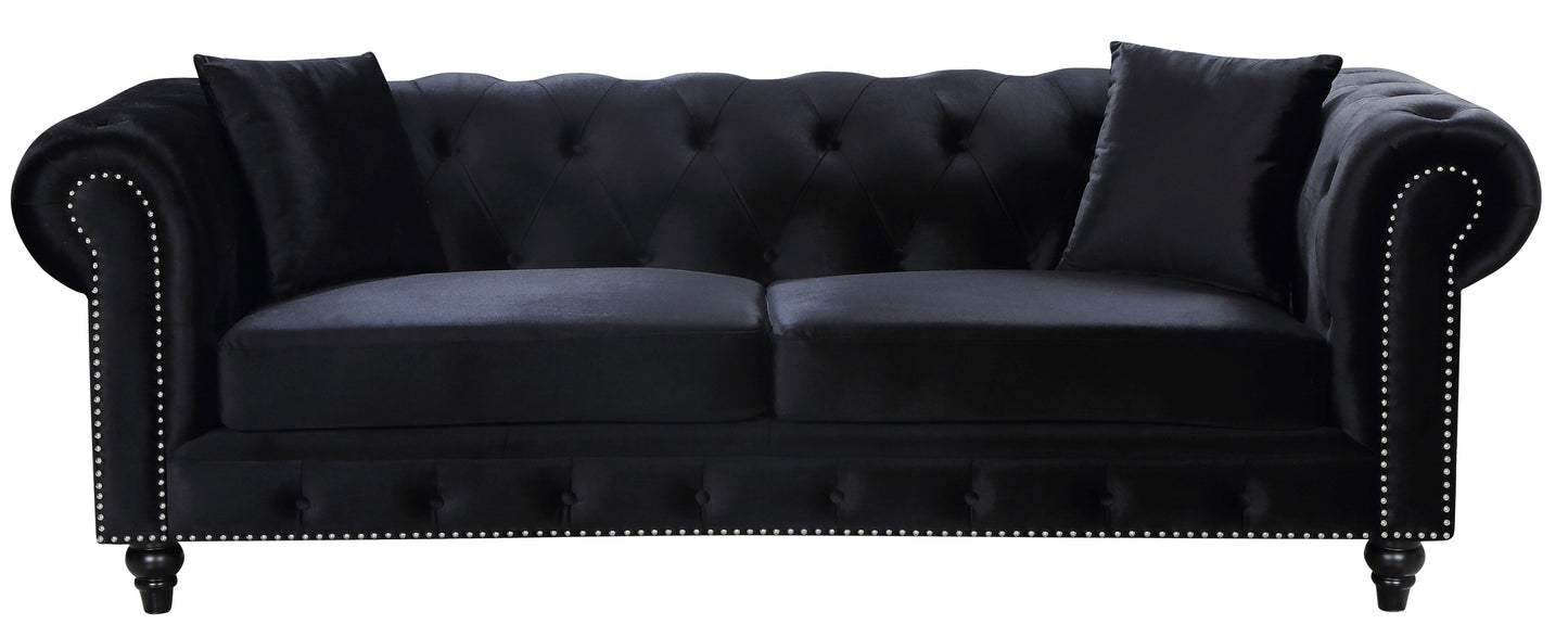 Chesterfield Linen Sofa - Furniture Depot