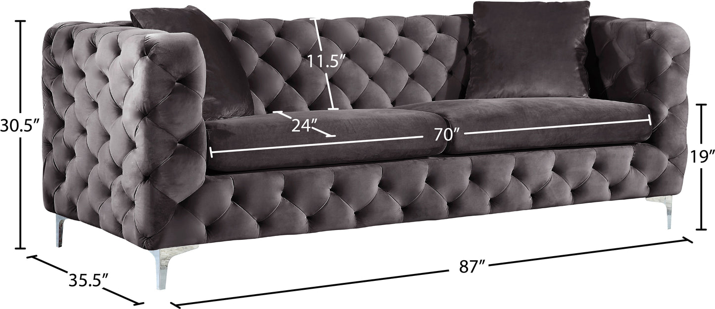 Scarlett Velvet Sofa - Furniture Depot