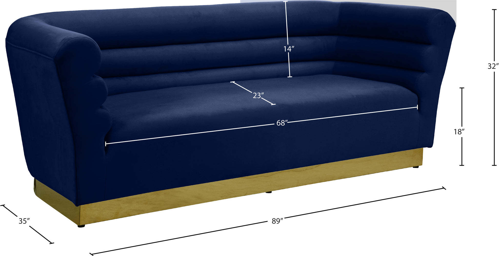 Bellini Velvet Sofa - Furniture Depot (7679012208888)