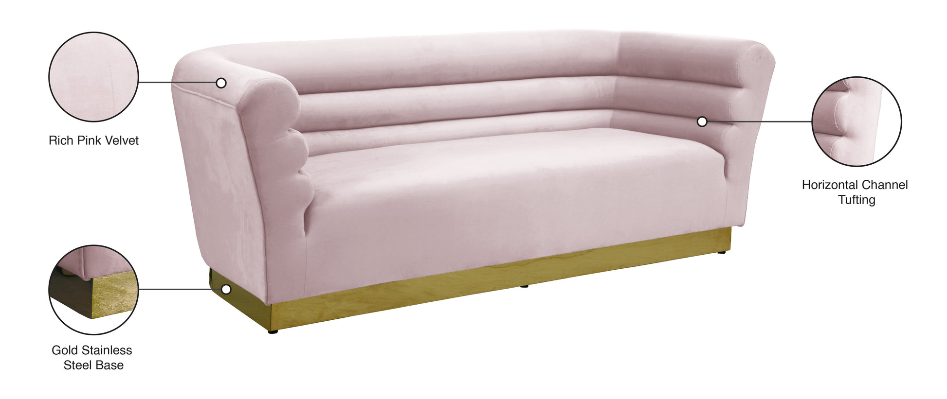 Bellini Velvet Sofa - Furniture Depot (7679012208888)