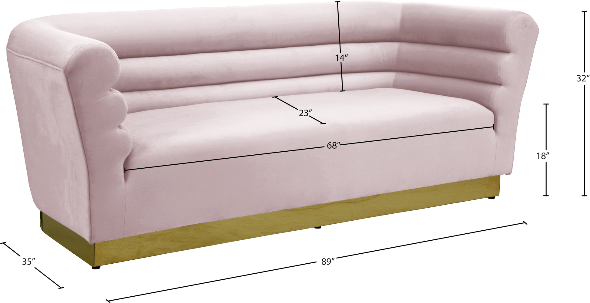 Bellini Velvet Sofa - Furniture Depot (7679012208888)