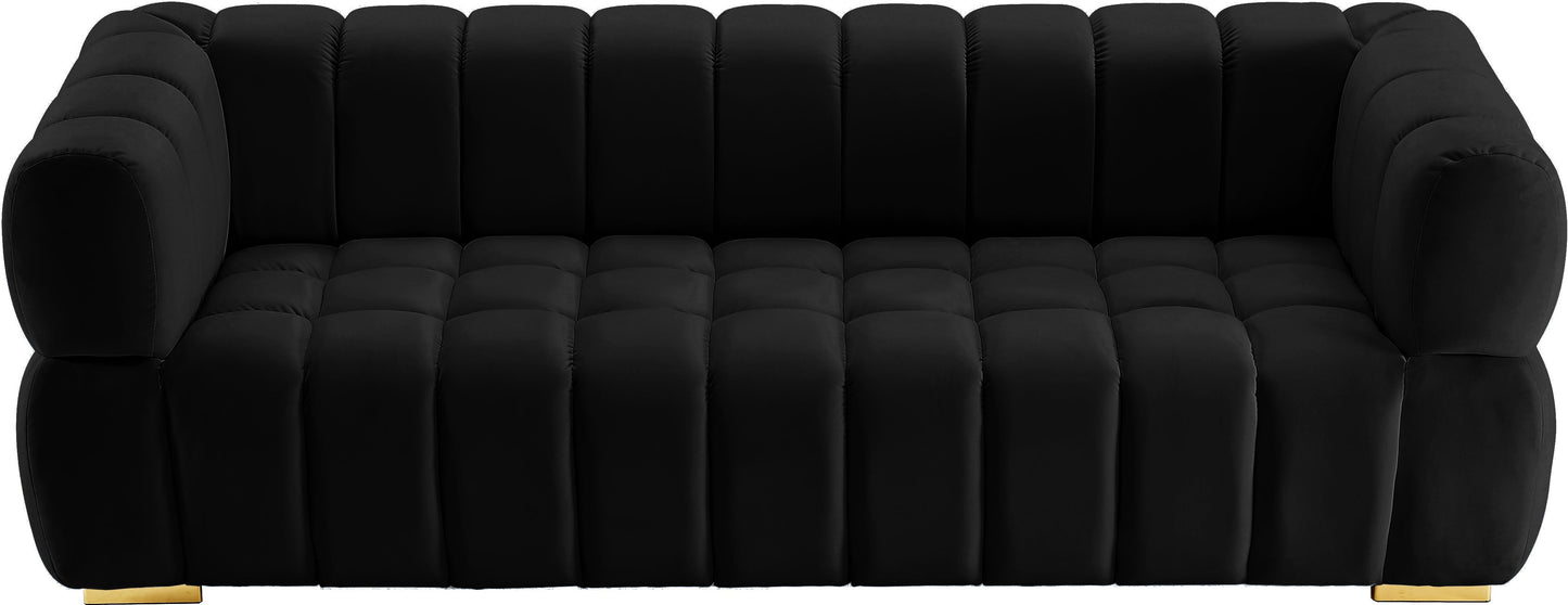 Gwen Velvet Sofa - Furniture Depot