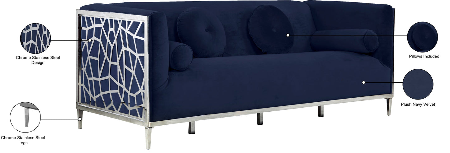 Opal Velvet Sofa - Furniture Depot