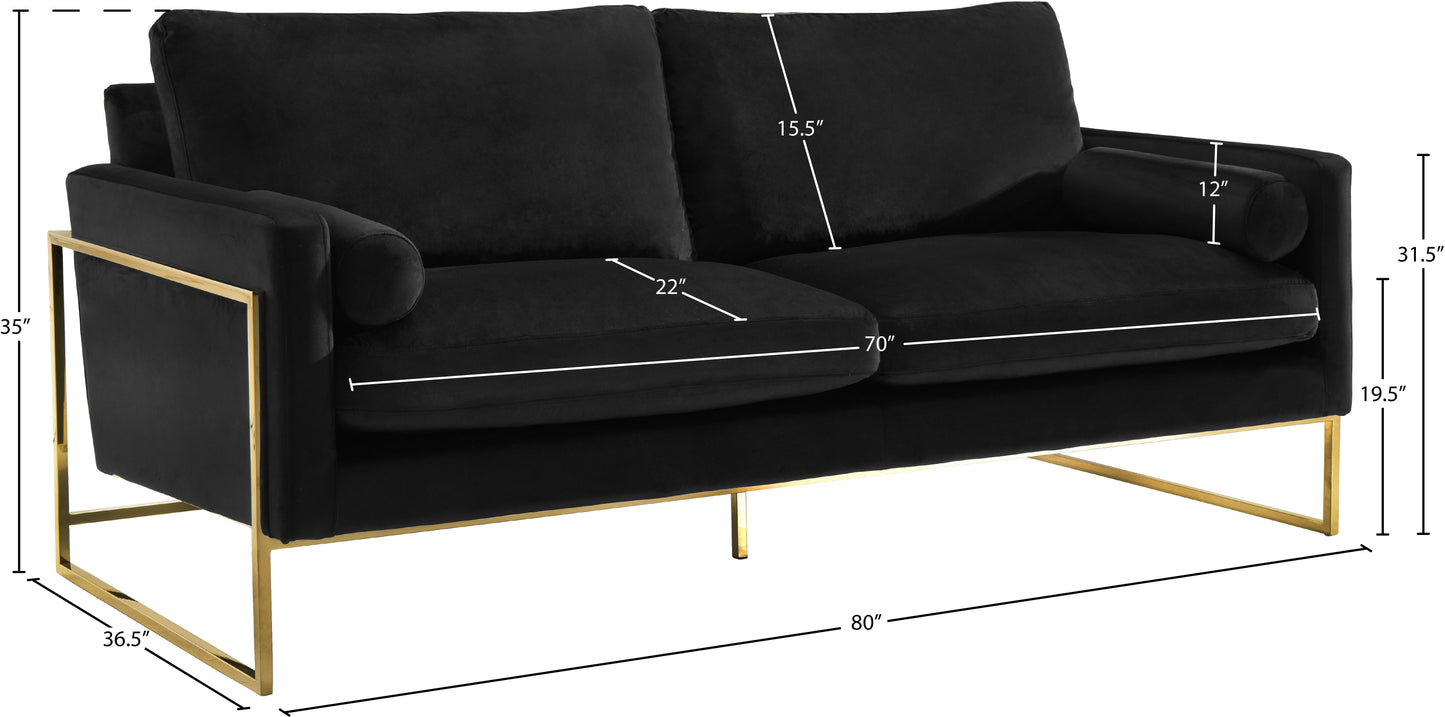 Mila Velvet Sofa - Furniture Depot (7679012536568)