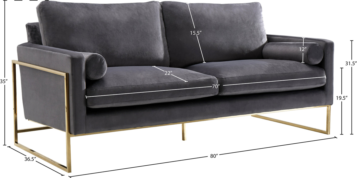 Mila Velvet Sofa - Furniture Depot (7679012536568)