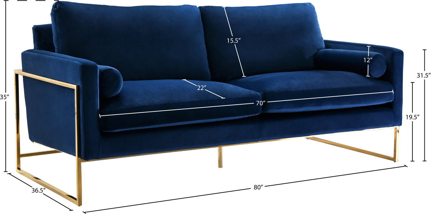Mila Velvet Sofa - Furniture Depot (7679012536568)