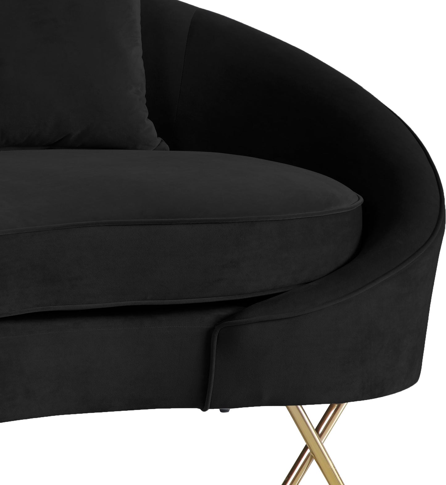 Serpentine Velvet Sofa - Sterling House Interiors (7679012634872)