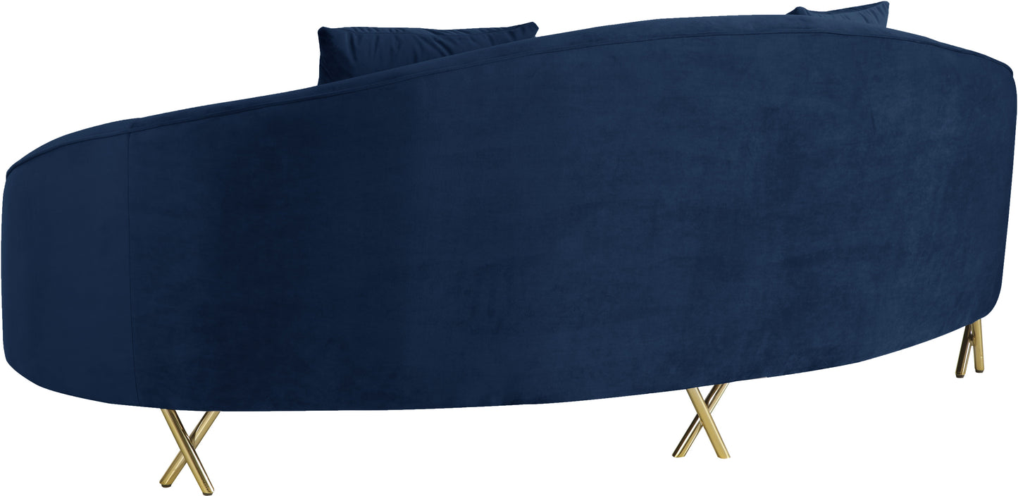 Serpentine Velvet Sofa - Sterling House Interiors (7679012634872)