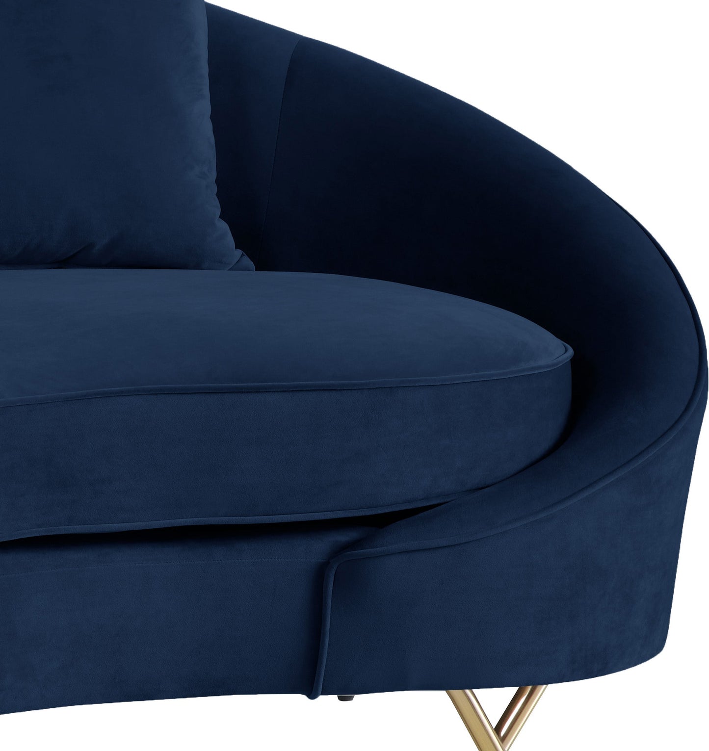 Serpentine Velvet Sofa - Sterling House Interiors (7679012634872)