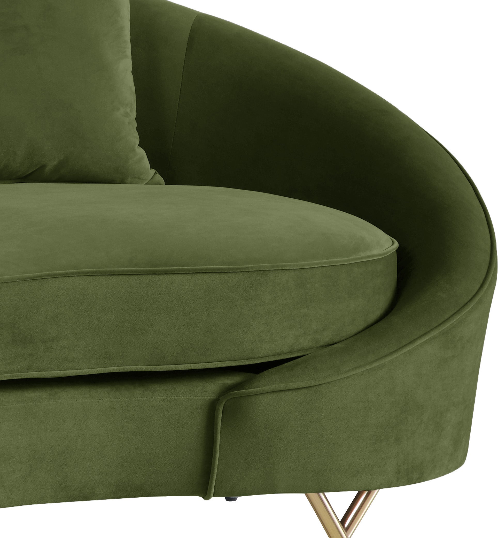 Serpentine Velvet Sofa - Sterling House Interiors (7679012634872)