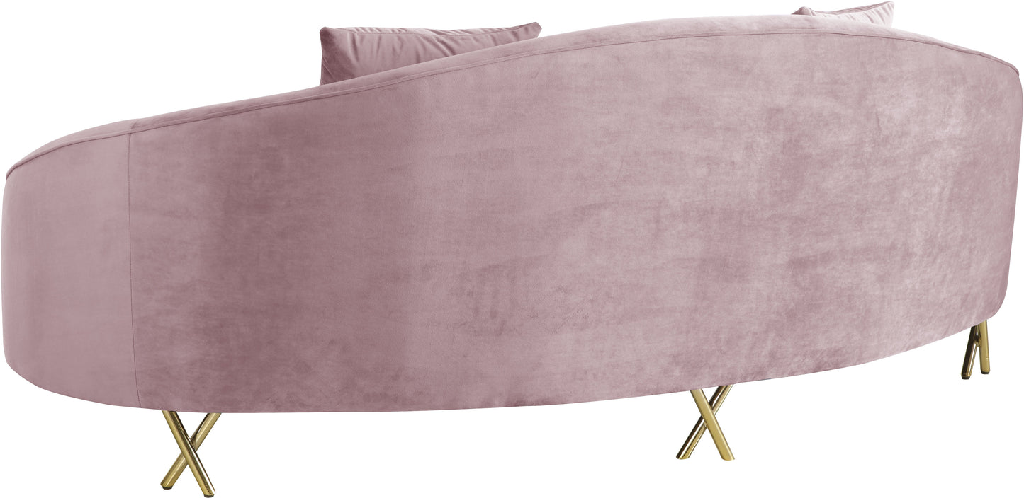 Serpentine Velvet Sofa - Sterling House Interiors (7679012634872)