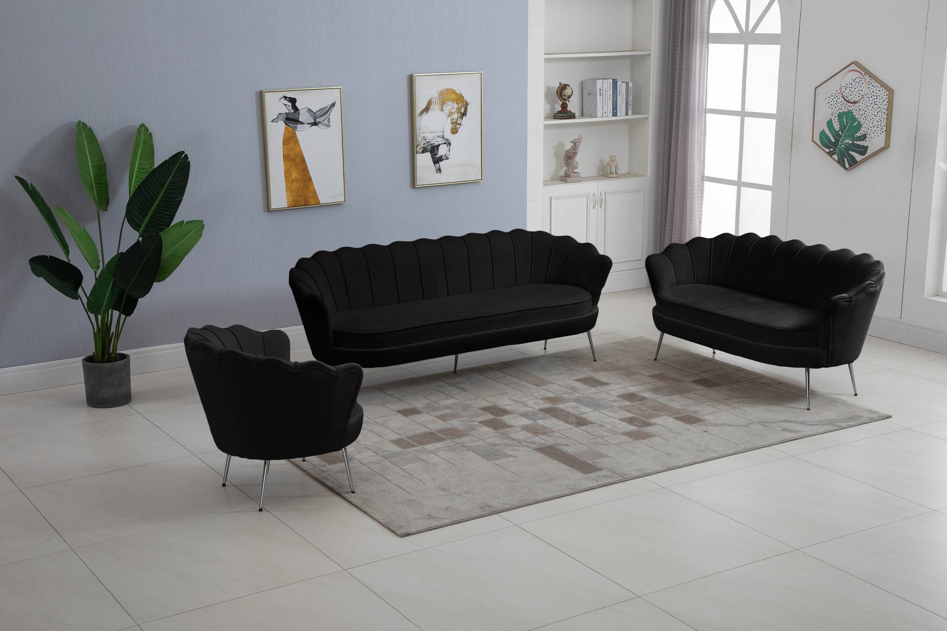 Gardenia Velvet Sofa - Furniture Depot