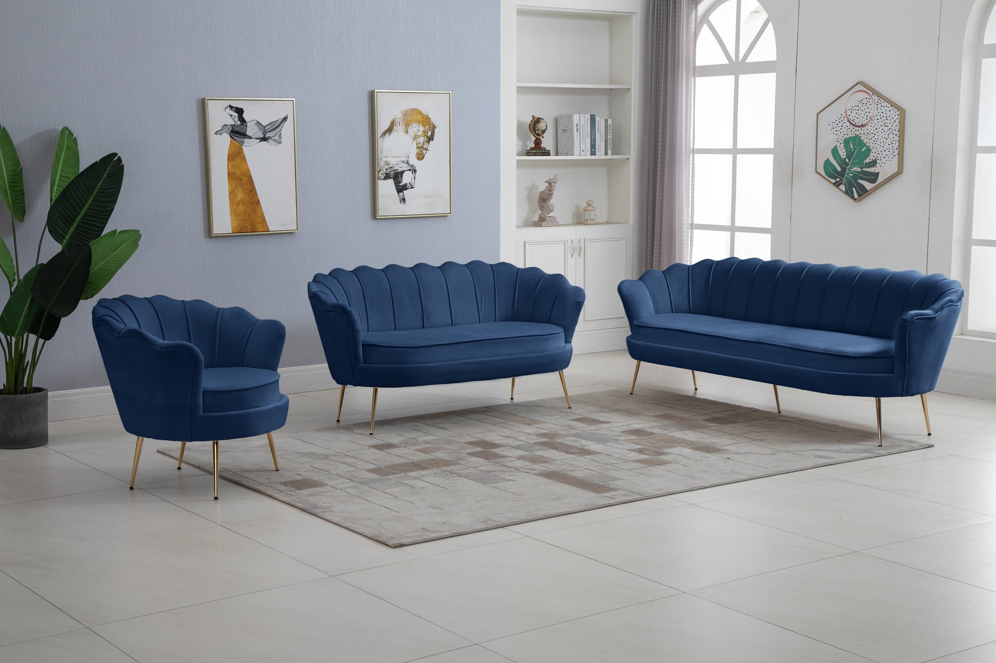 Gardenia Velvet Sofa - Furniture Depot