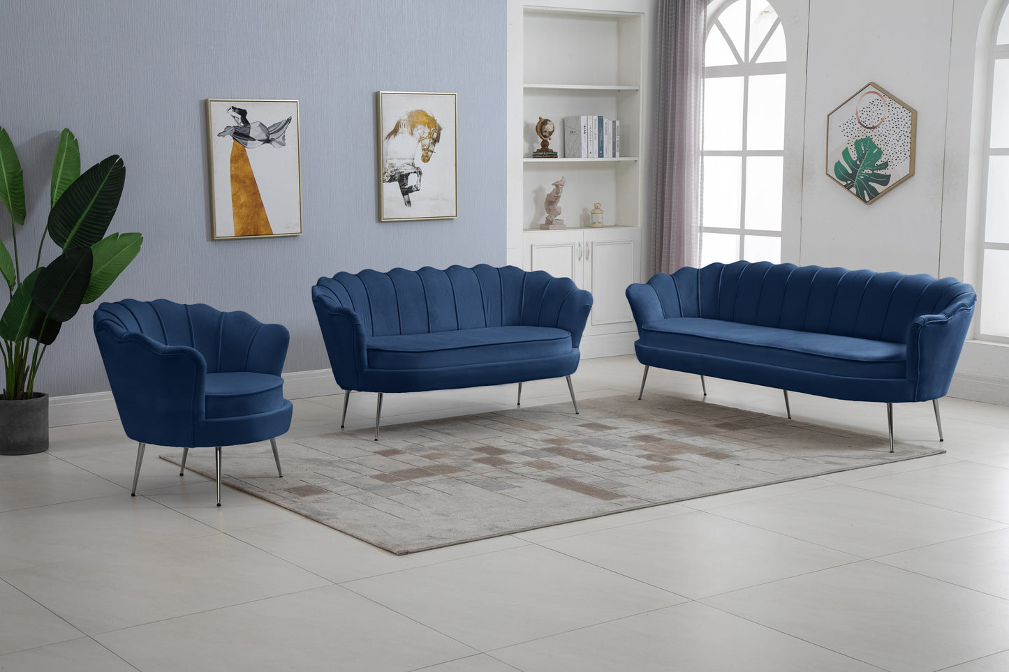 Gardenia Velvet Sofa - Furniture Depot