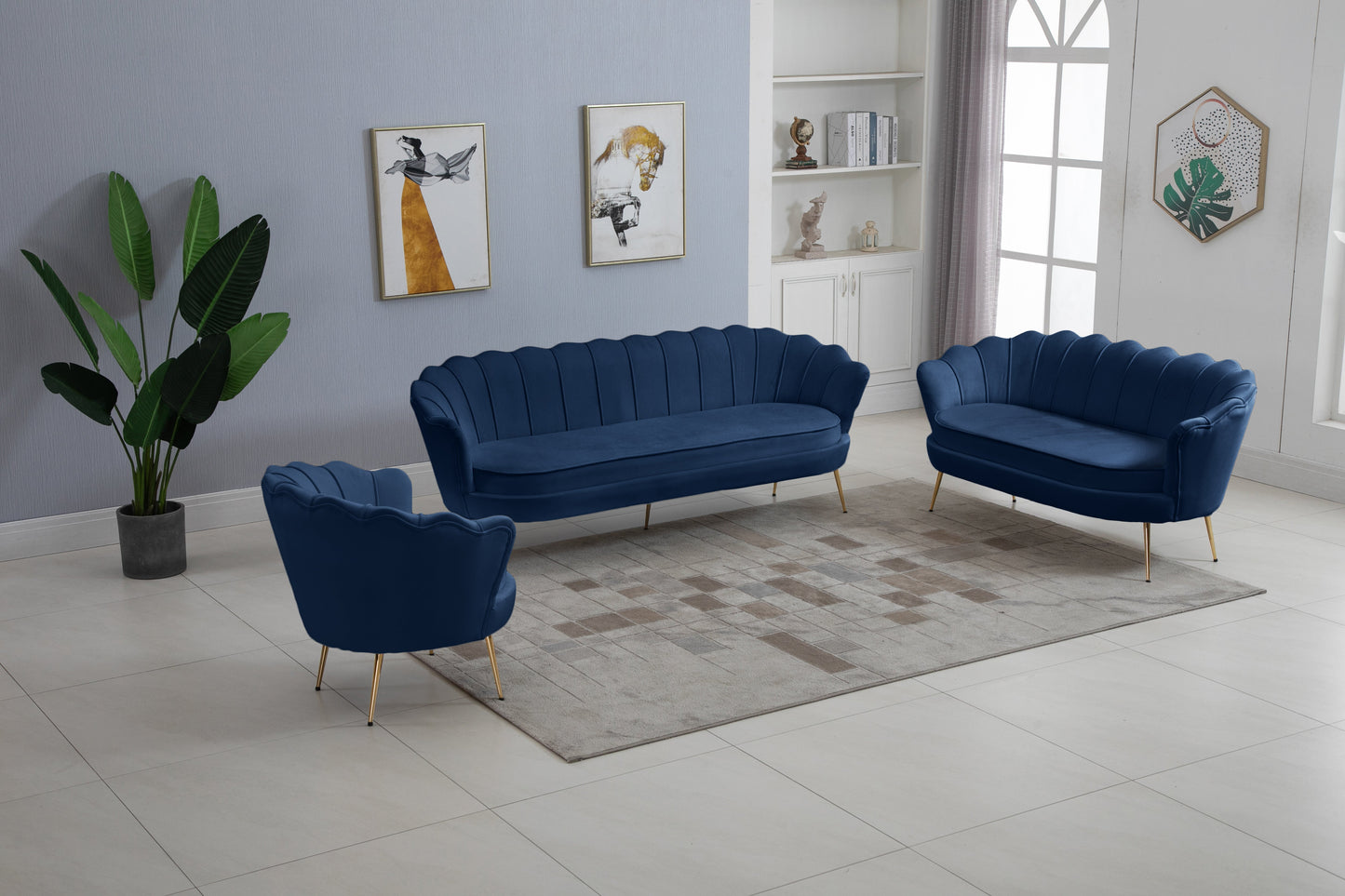 Gardenia Velvet Sofa - Furniture Depot