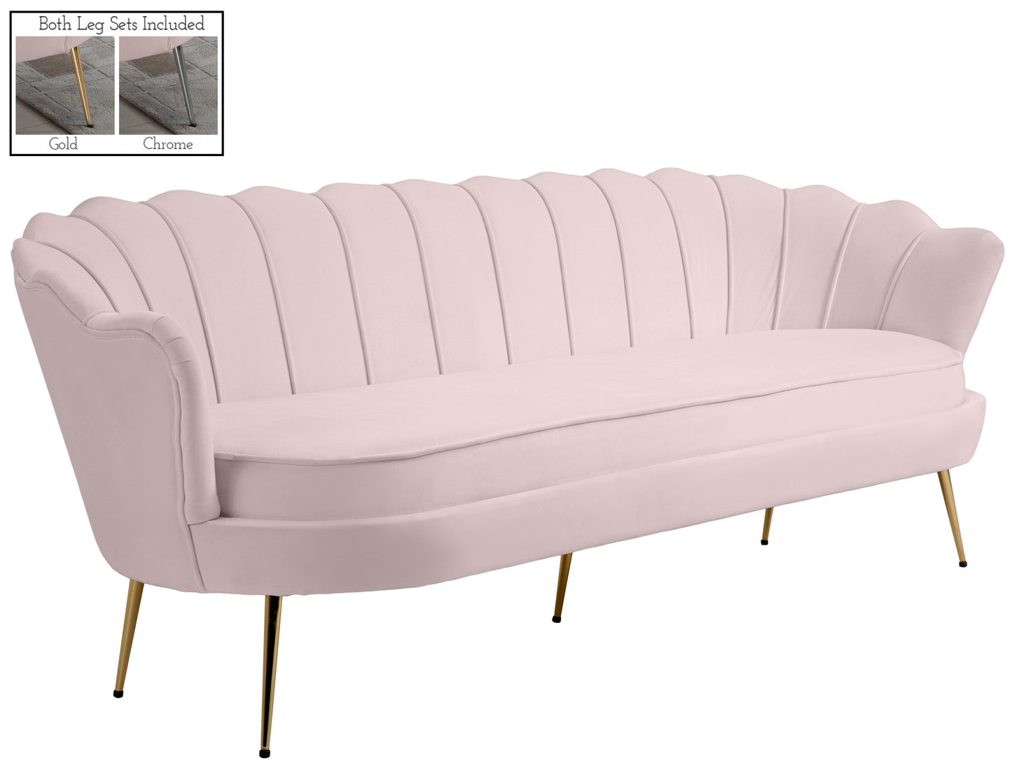 Gardenia Velvet Sofa - Furniture Depot