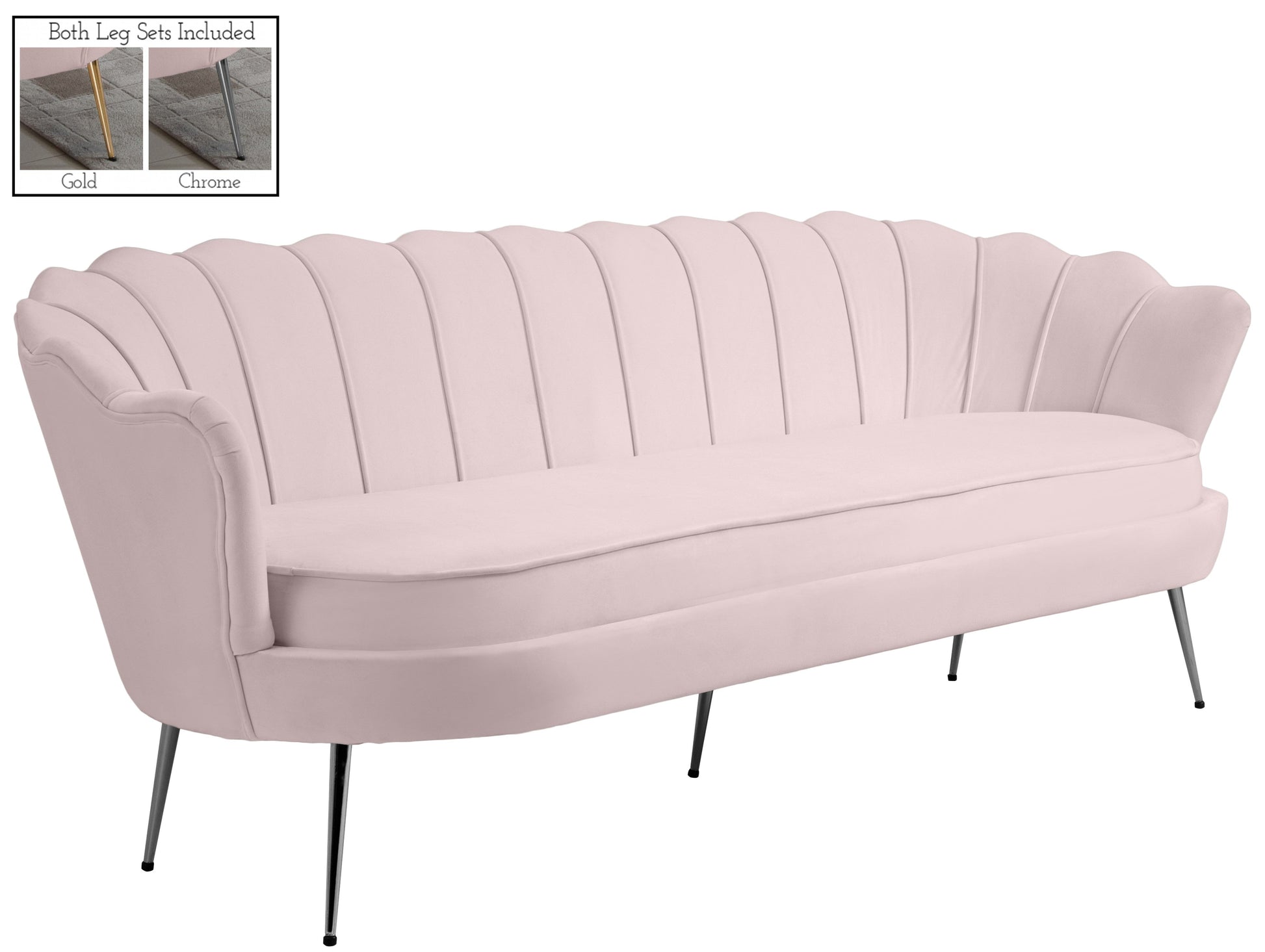 Gardenia Velvet Sofa - Furniture Depot