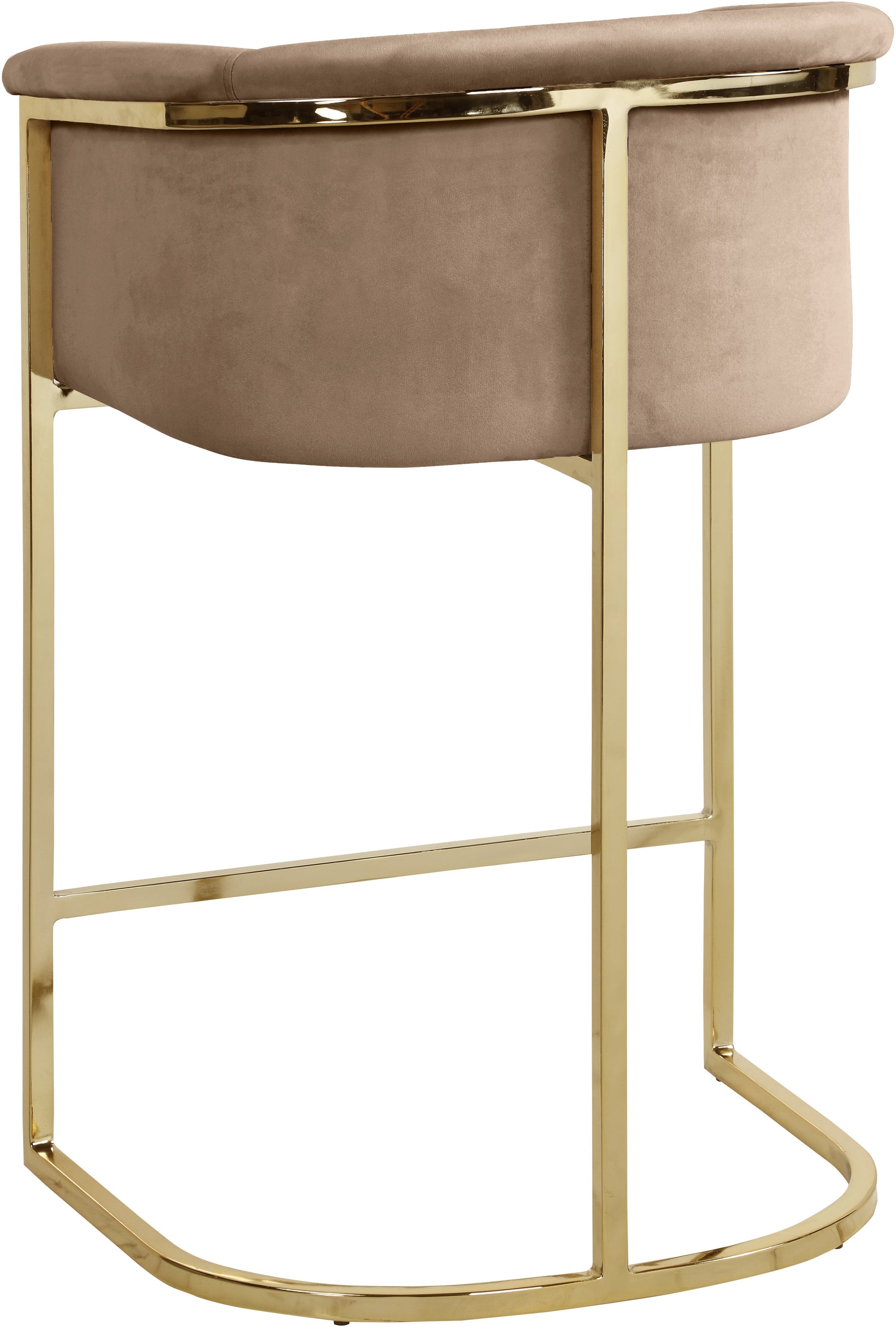 Donatella Velvet Counter Stool - Furniture Depot