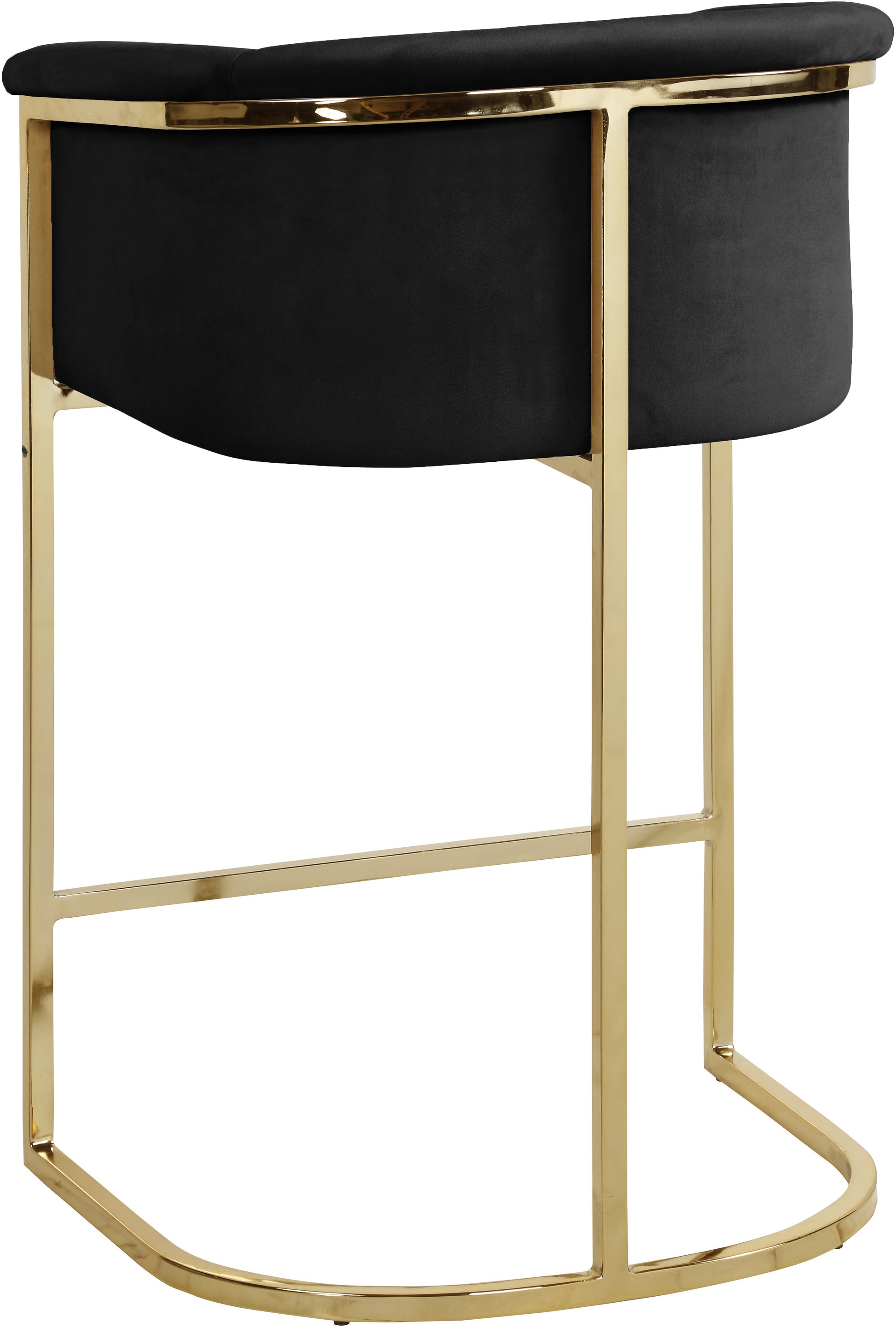 Donatella Velvet Counter Stool - Furniture Depot