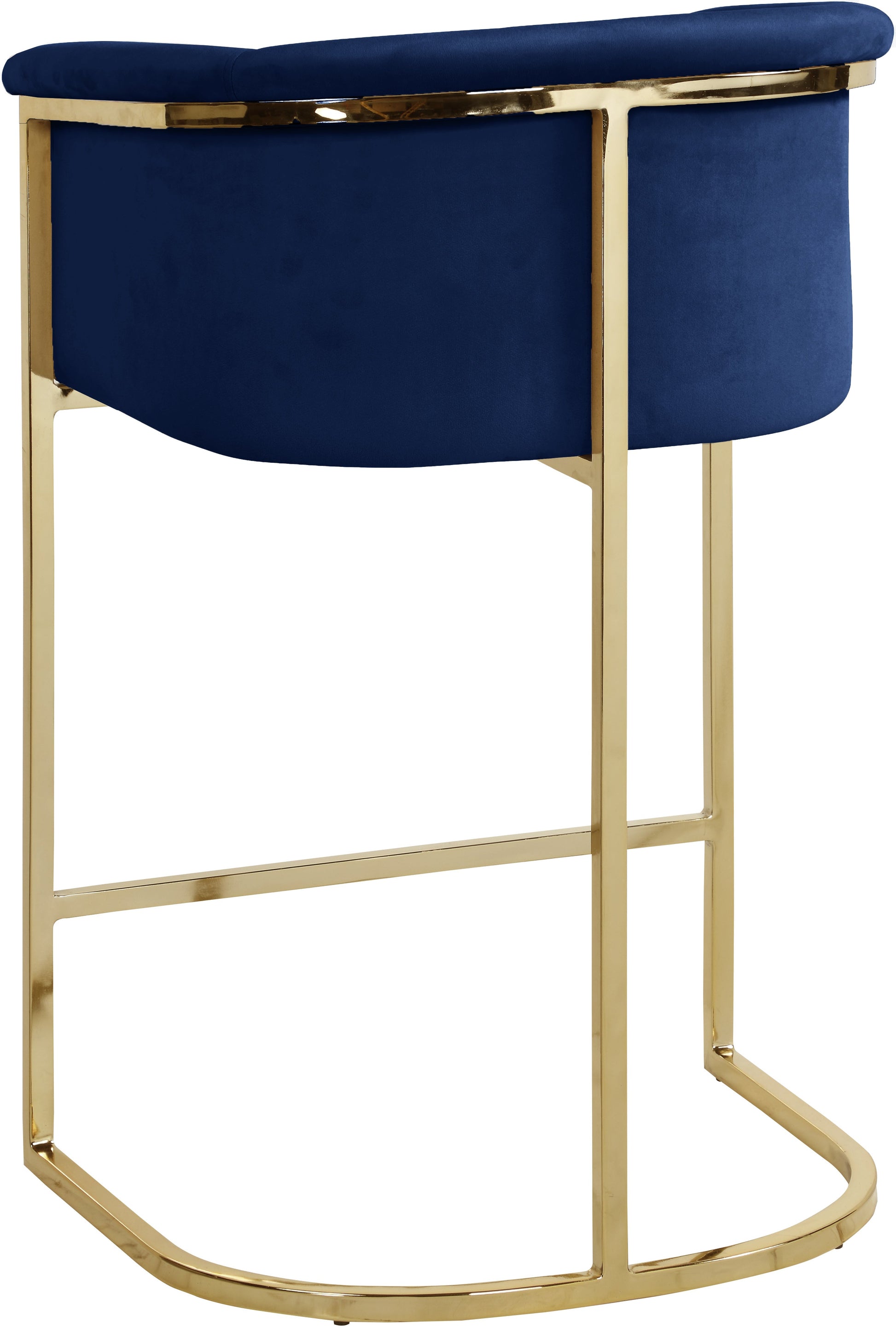 Donatella Velvet Counter Stool - Furniture Depot