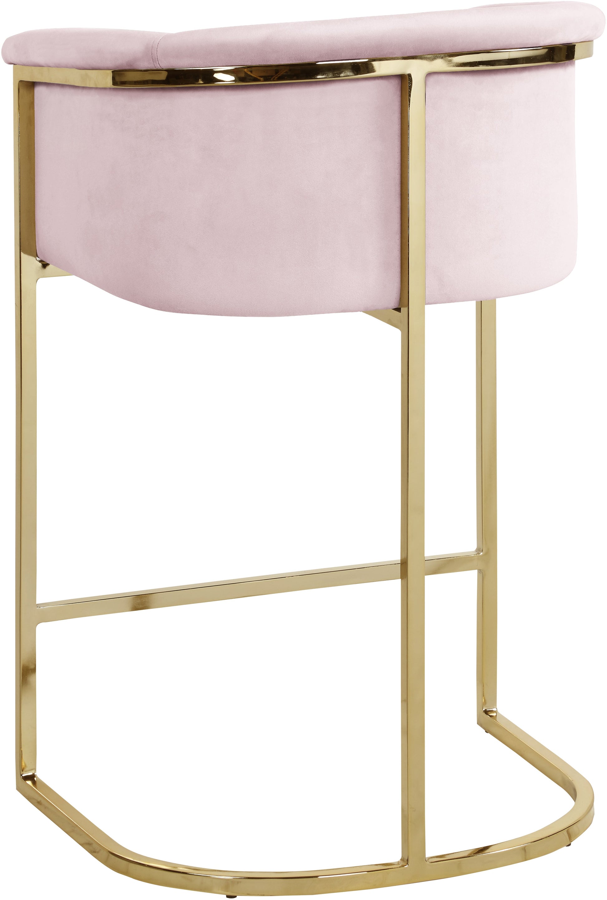 Donatella Velvet Counter Stool - Furniture Depot