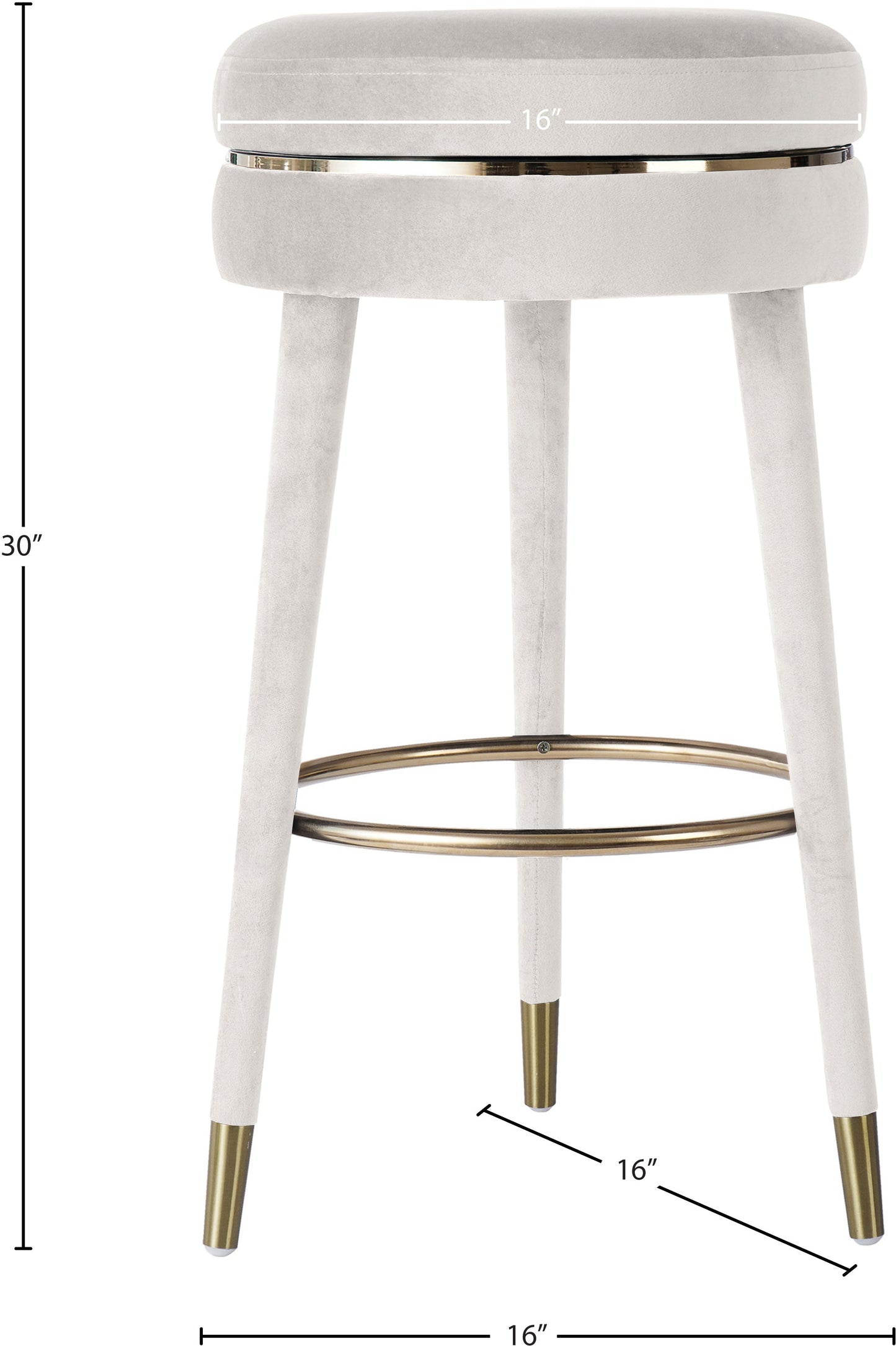 Coral Velvet Bar Stool - Furniture Depot (7679015125240)
