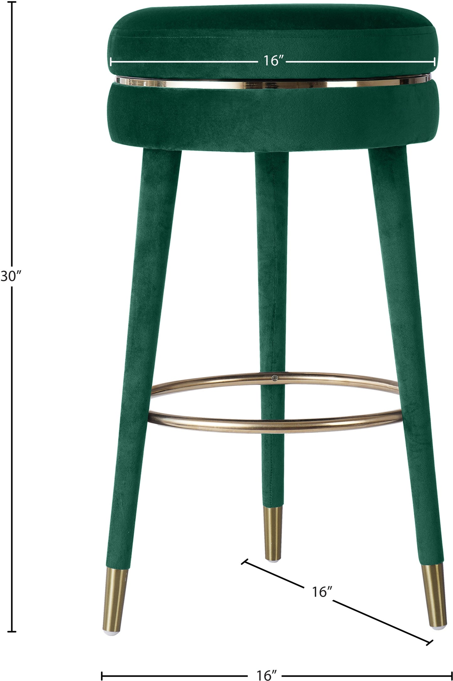 Coral Velvet Bar Stool - Furniture Depot (7679015125240)