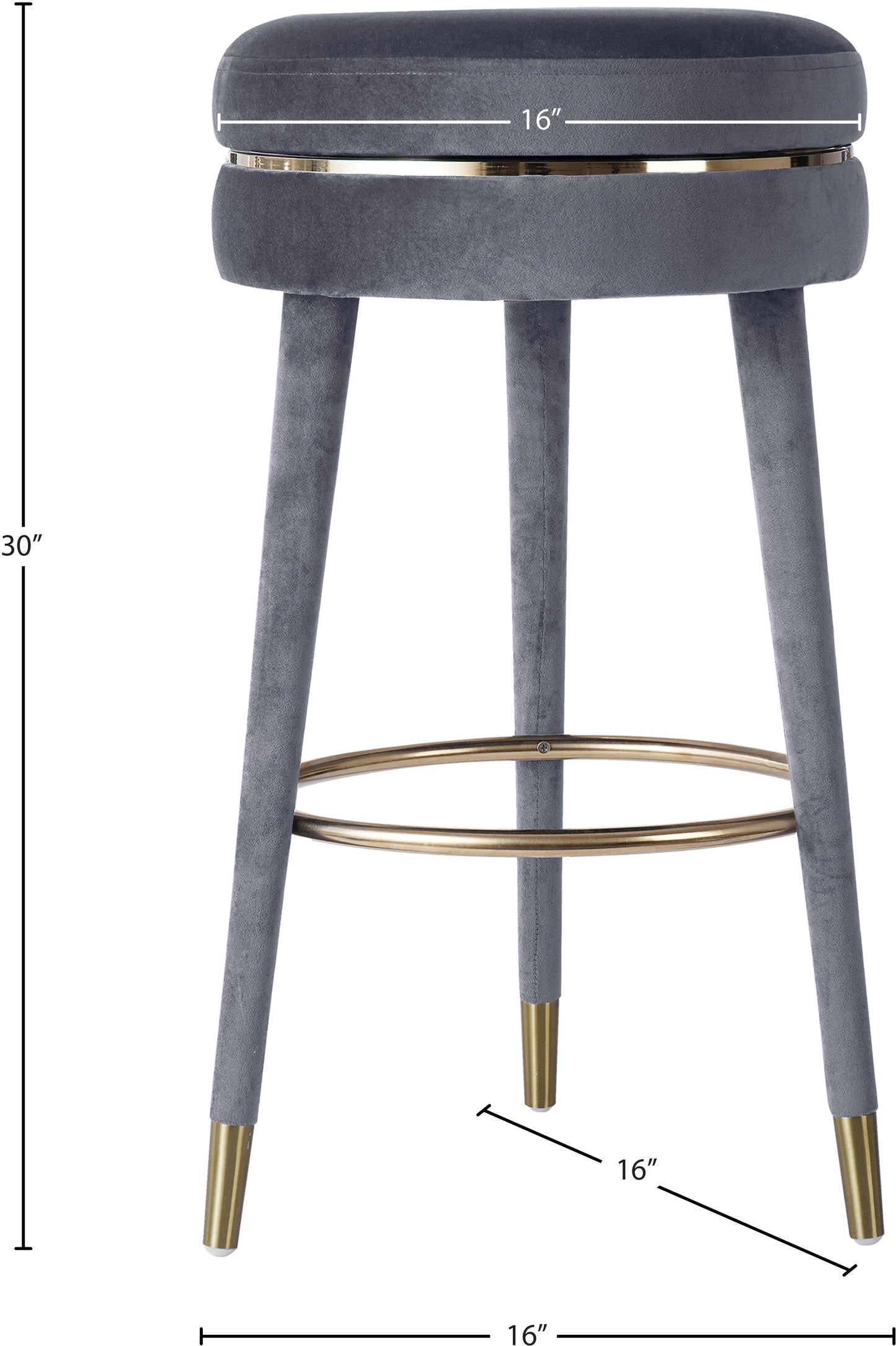 Coral Velvet Bar Stool - Furniture Depot (7679015125240)