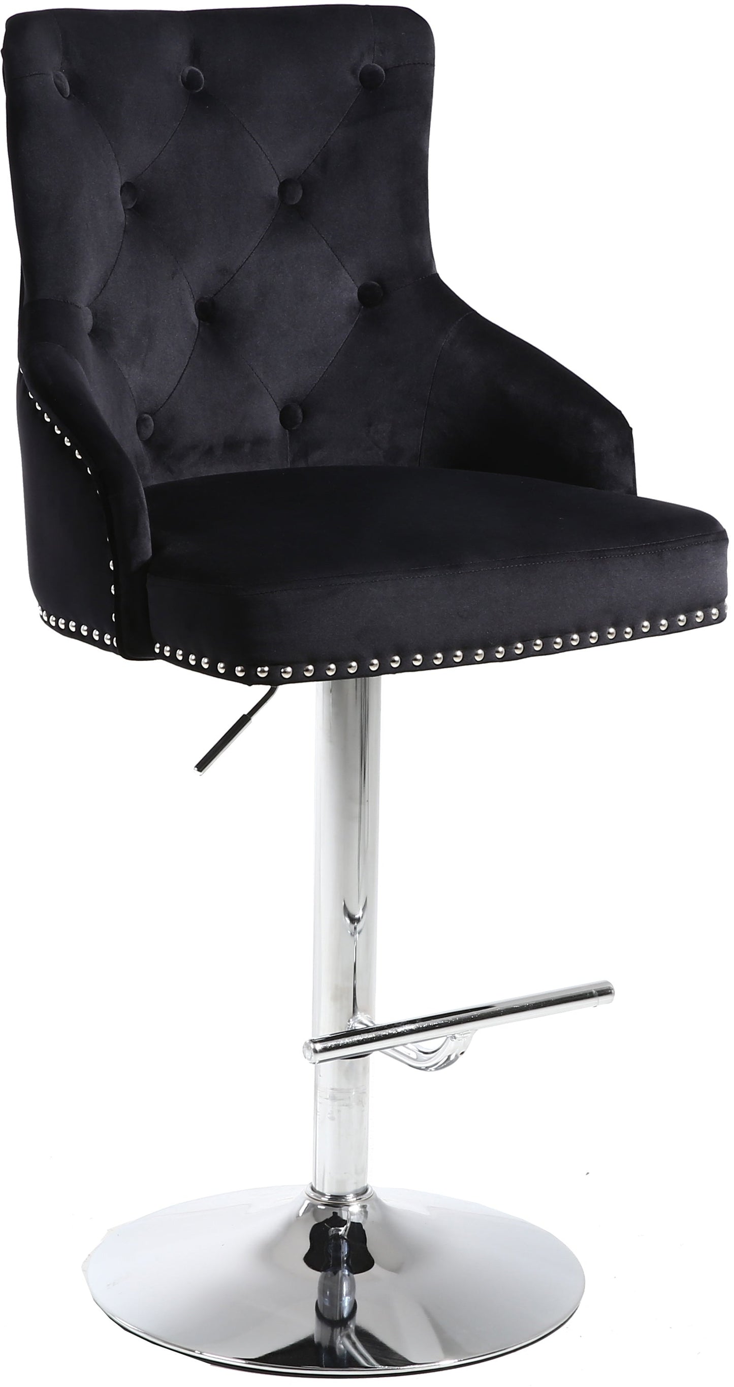 Claude Velvet Adjustable Stool - Furniture Depot (7679015158008)