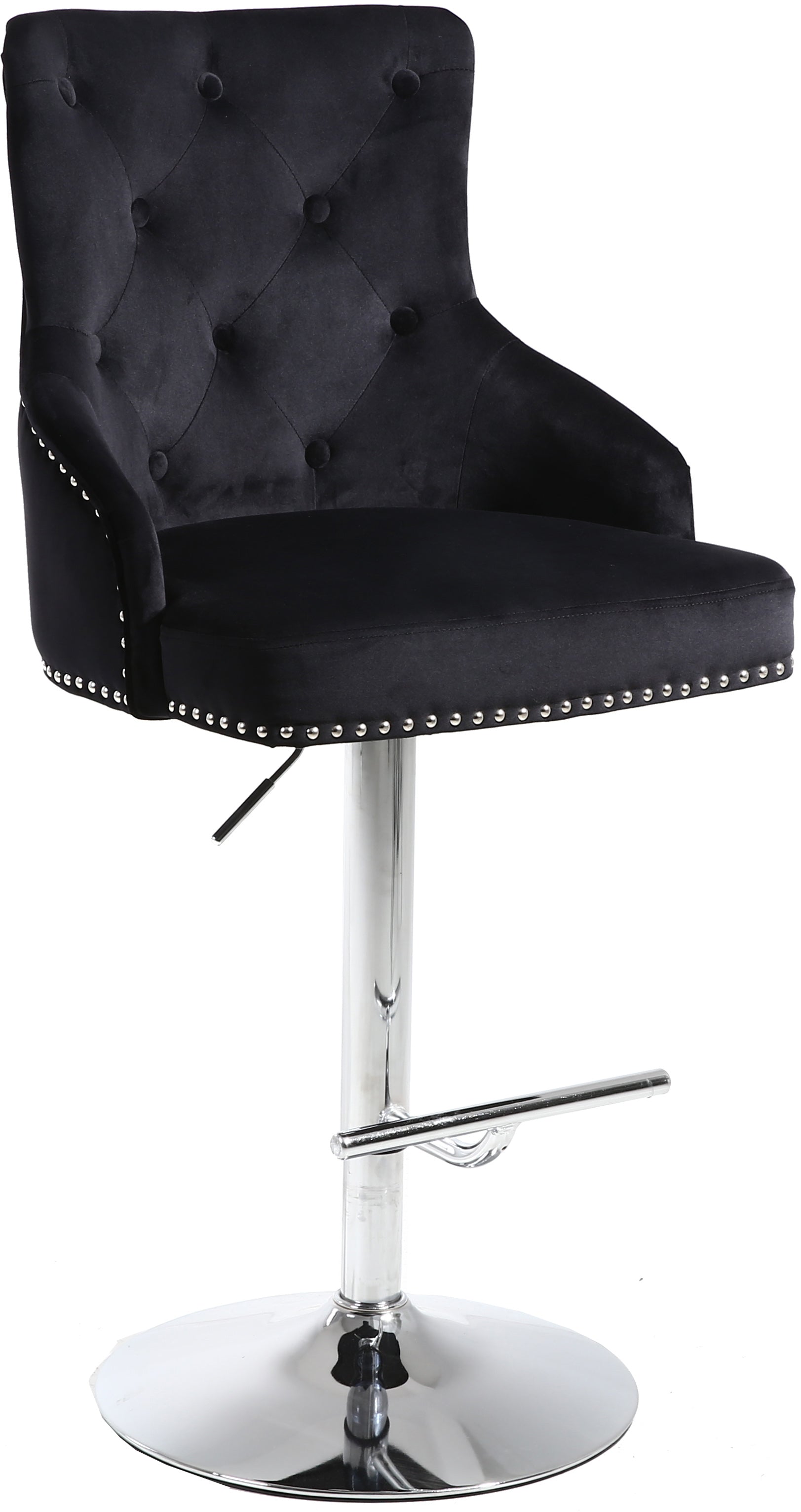 Claude Velvet Adjustable Stool - Furniture Depot (7679015158008)