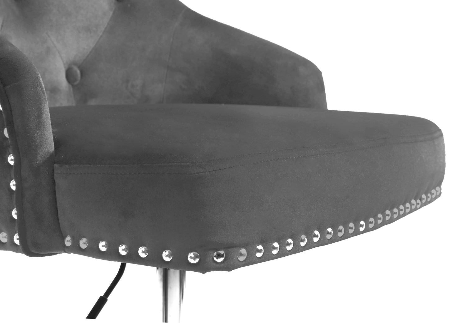 Claude Velvet Adjustable Stool - Furniture Depot (7679015158008)