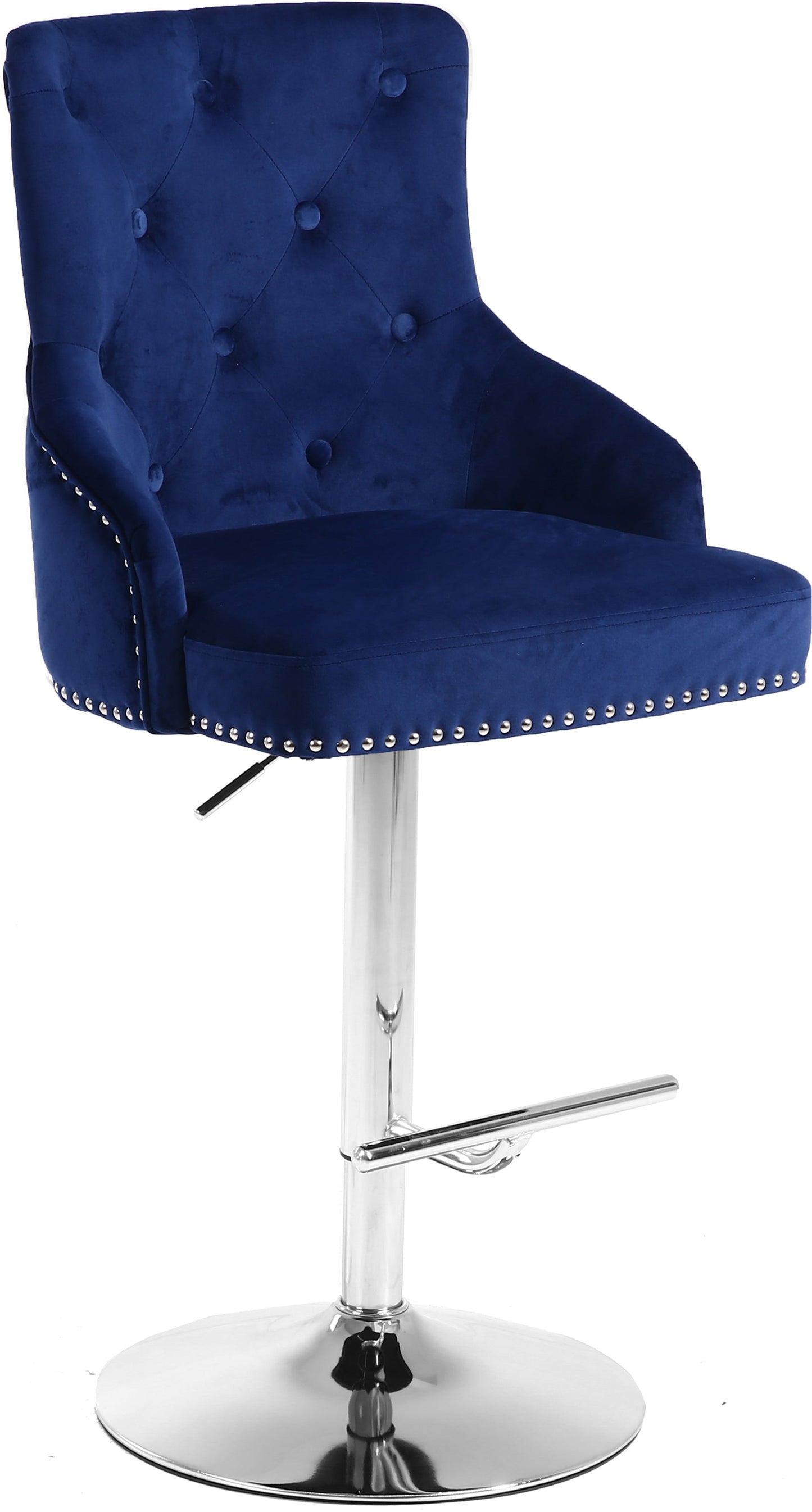 Claude Velvet Adjustable Stool - Furniture Depot (7679015158008)