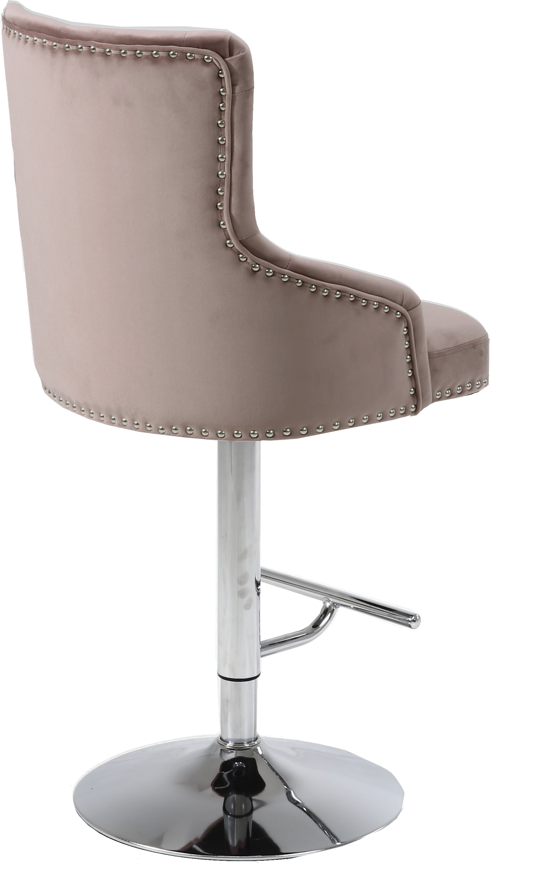 Claude Velvet Adjustable Stool - Furniture Depot (7679015158008)