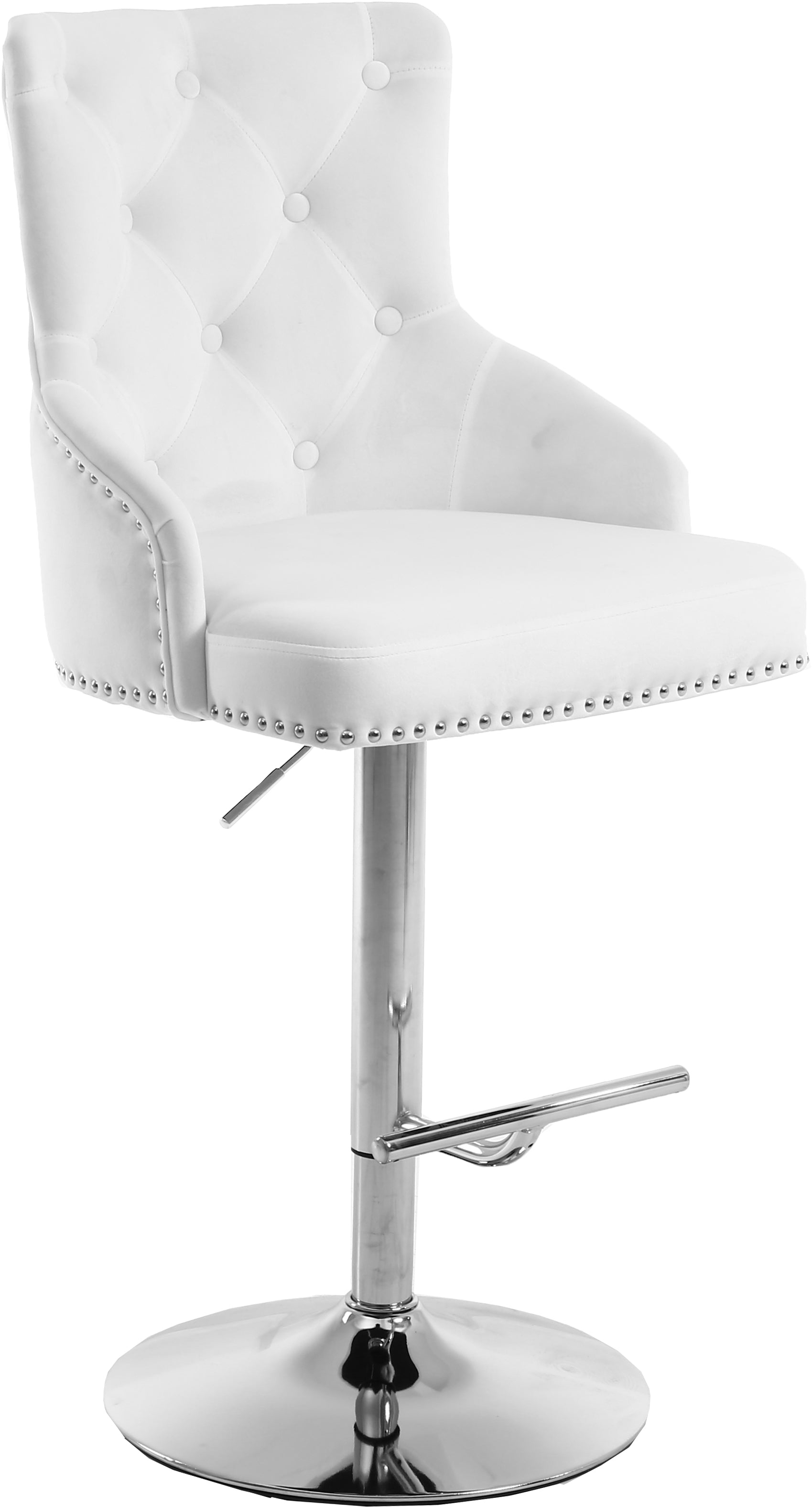Claude Velvet Adjustable Stool - Furniture Depot (7679015158008)