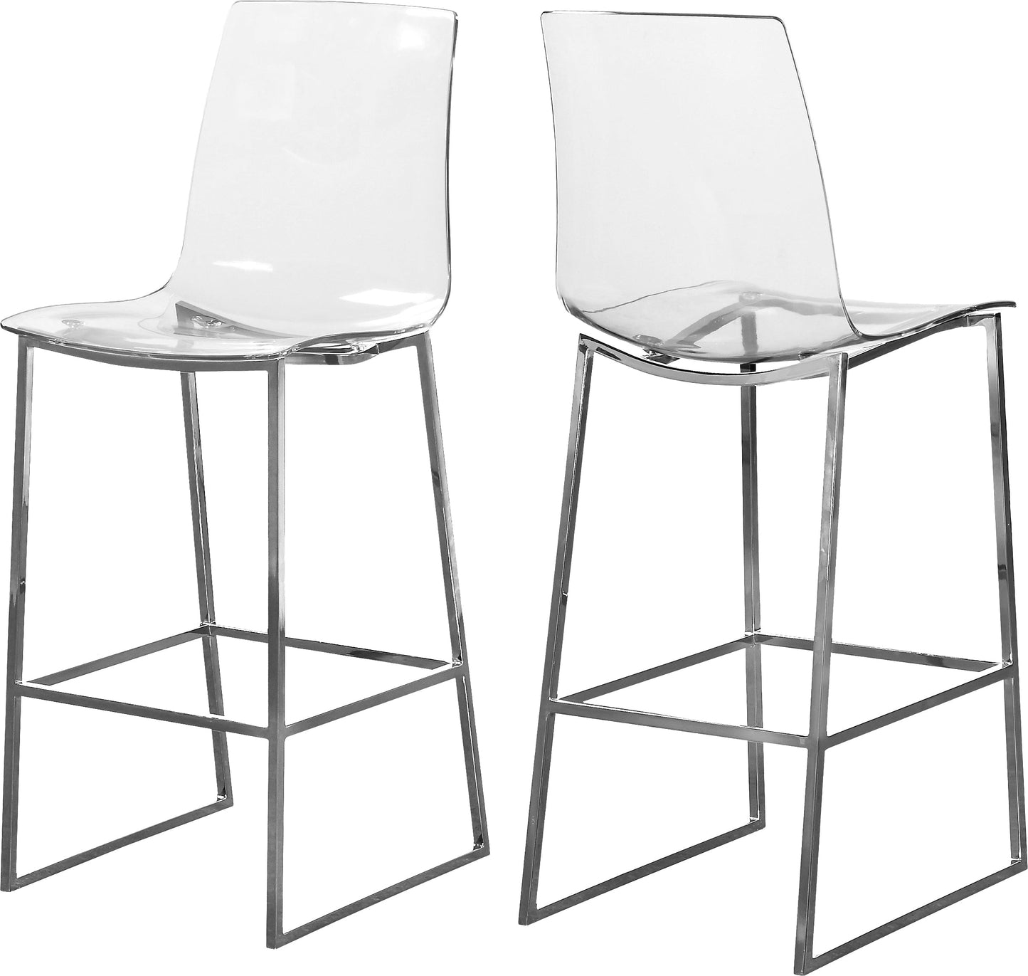 Lumen Metal/Lucite Polycarbonate Stool - Furniture Depot
