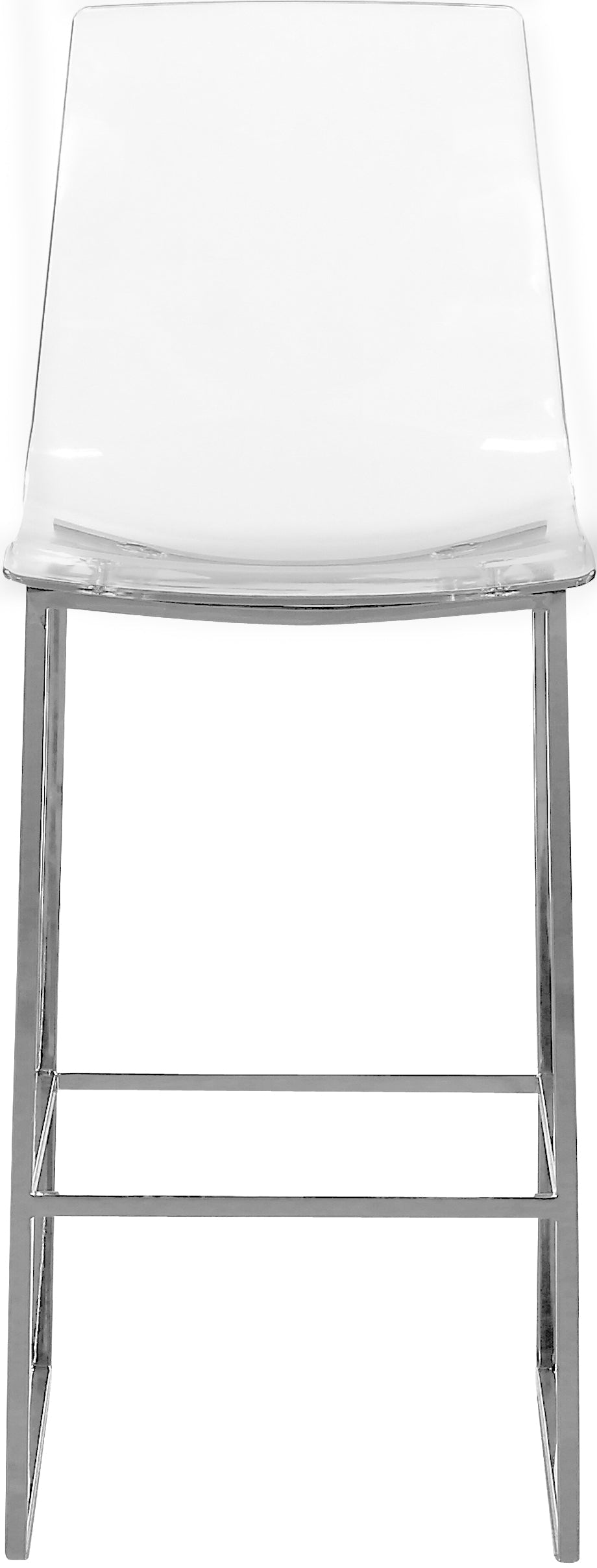 Lumen Metal/Lucite Polycarbonate Stool - Furniture Depot