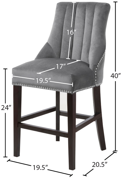 Oxford Velvet Stool - Furniture Depot