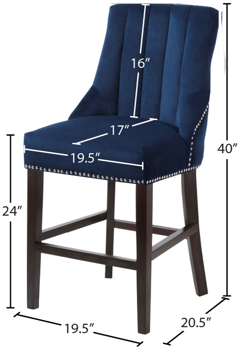 Oxford Velvet Stool - Furniture Depot