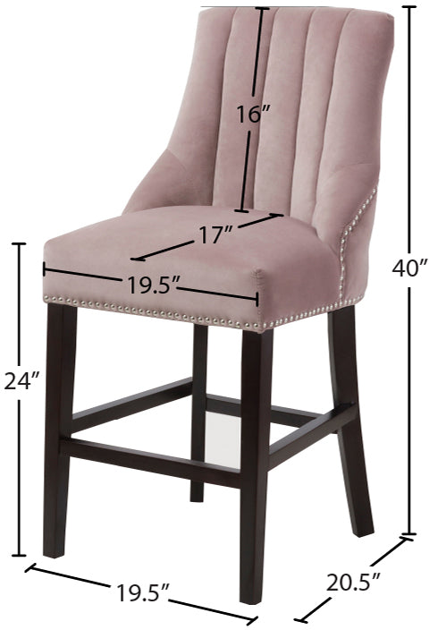 Oxford Velvet Stool - Furniture Depot