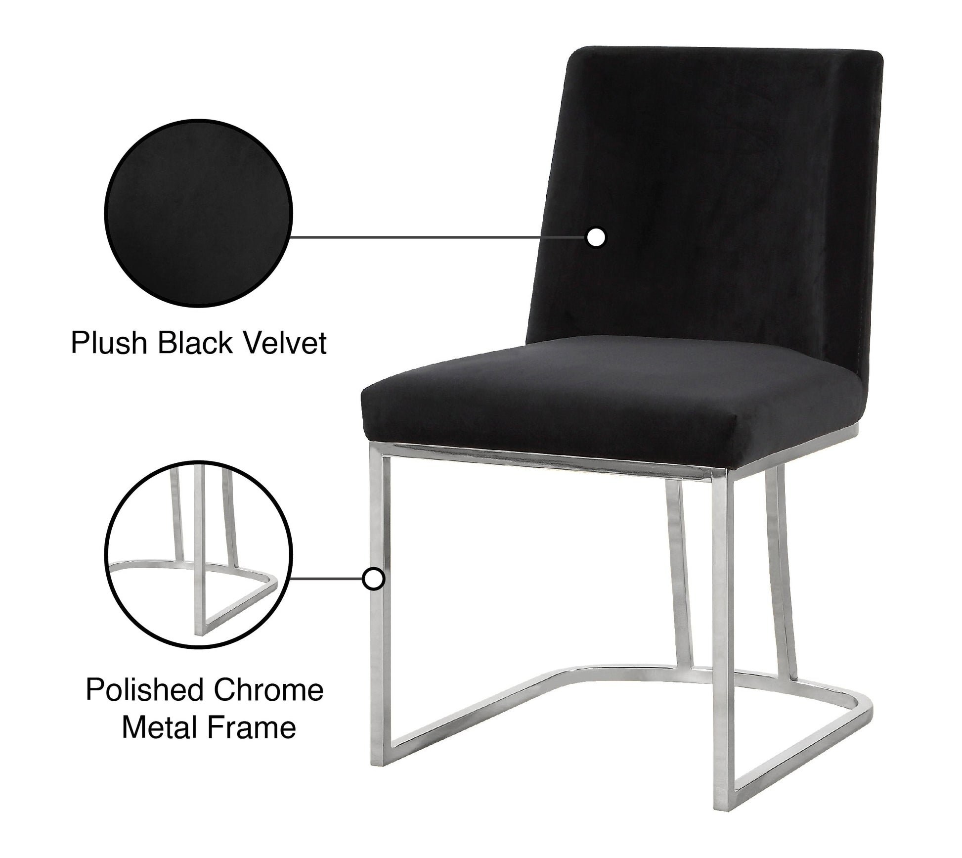 Heidi Velvet Dining Chair - Furniture Depot (7679015682296)