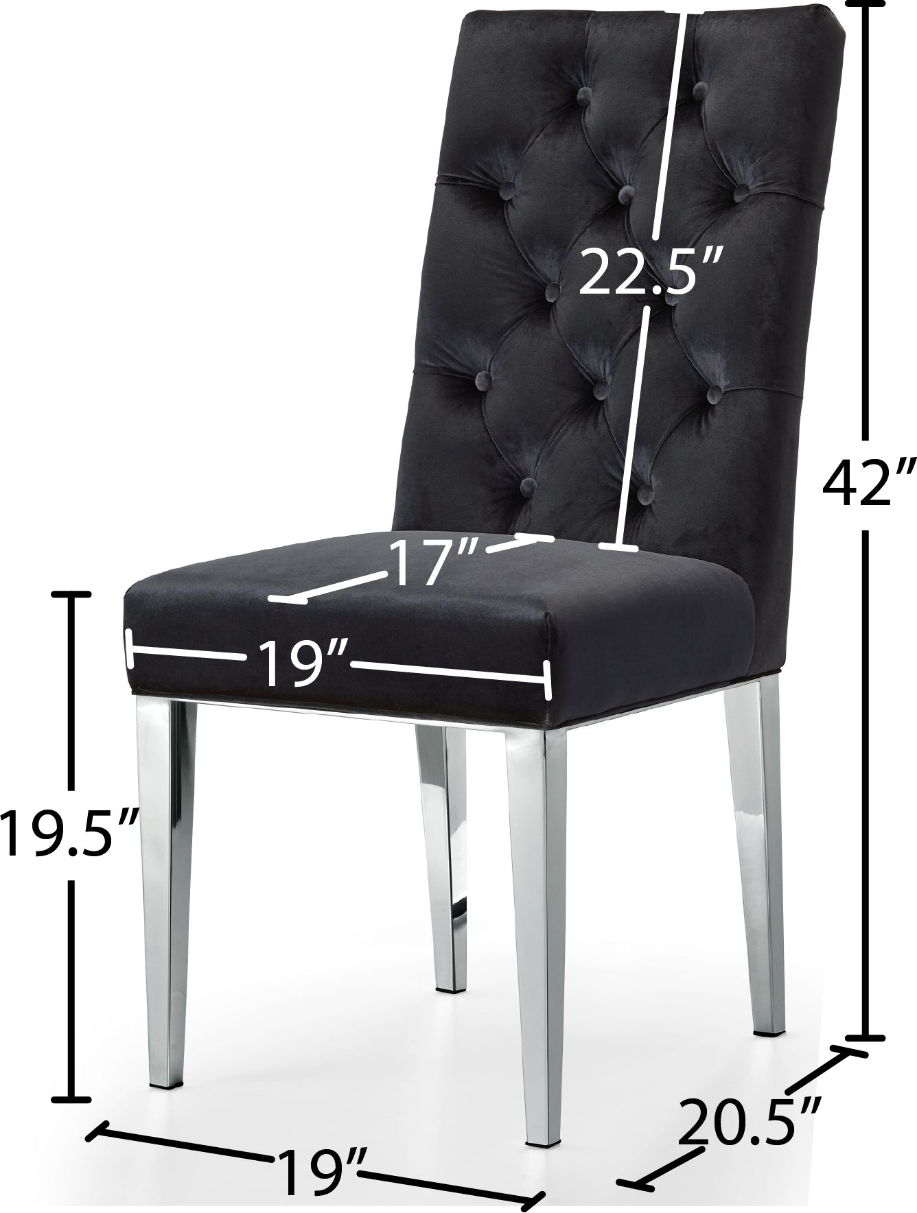 Juno Velvet Dining Chair - Furniture Depot (7679015944440)