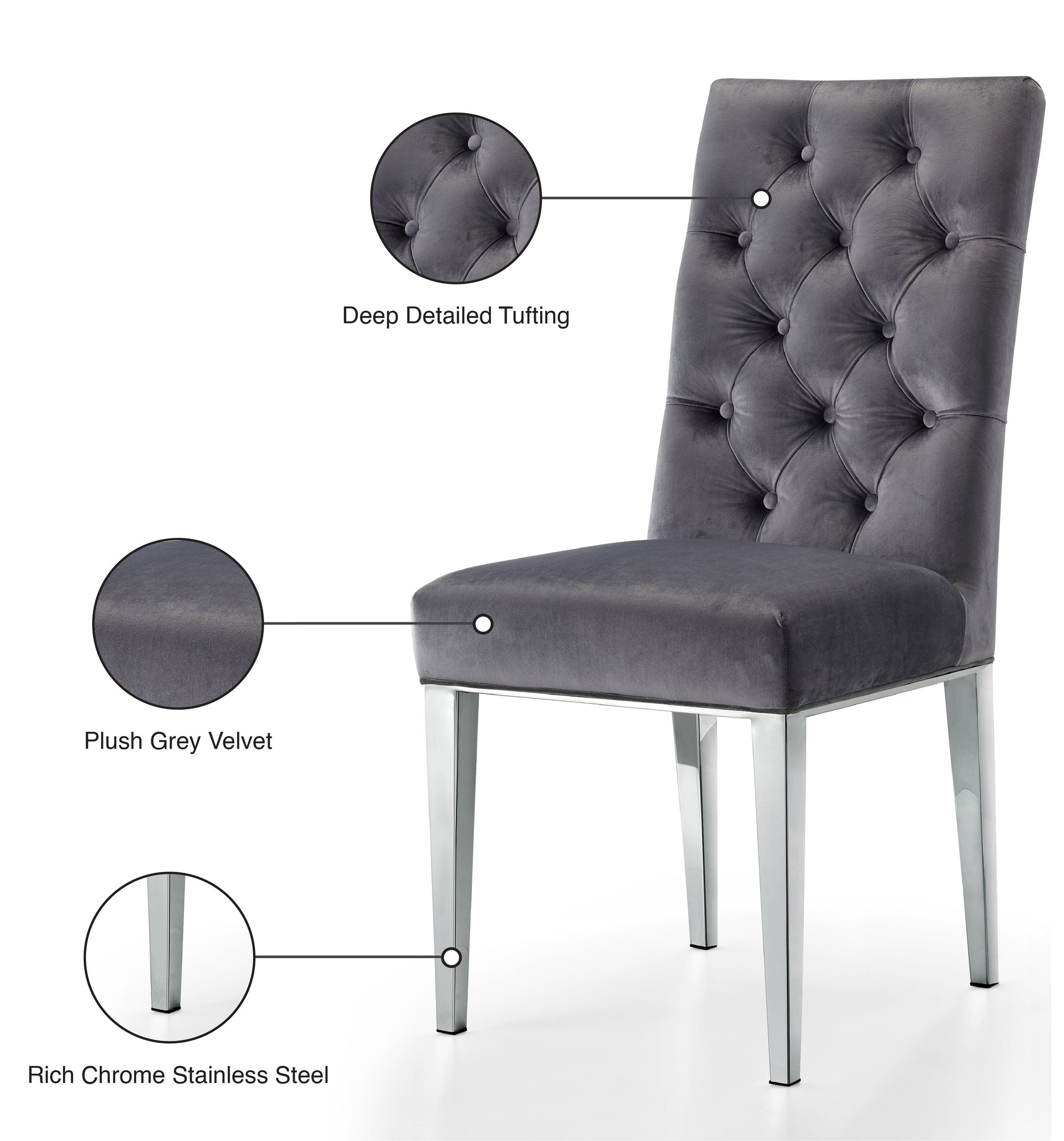 Juno Velvet Dining Chair - Furniture Depot (7679015944440)