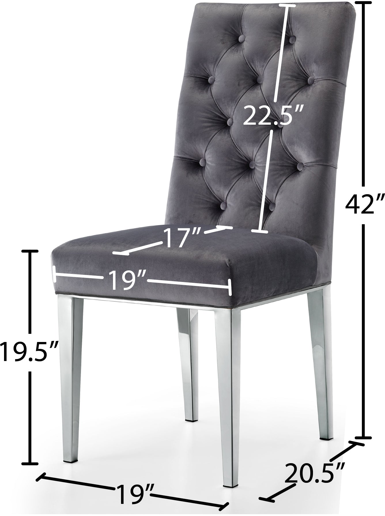 Juno Velvet Dining Chair - Furniture Depot (7679015944440)