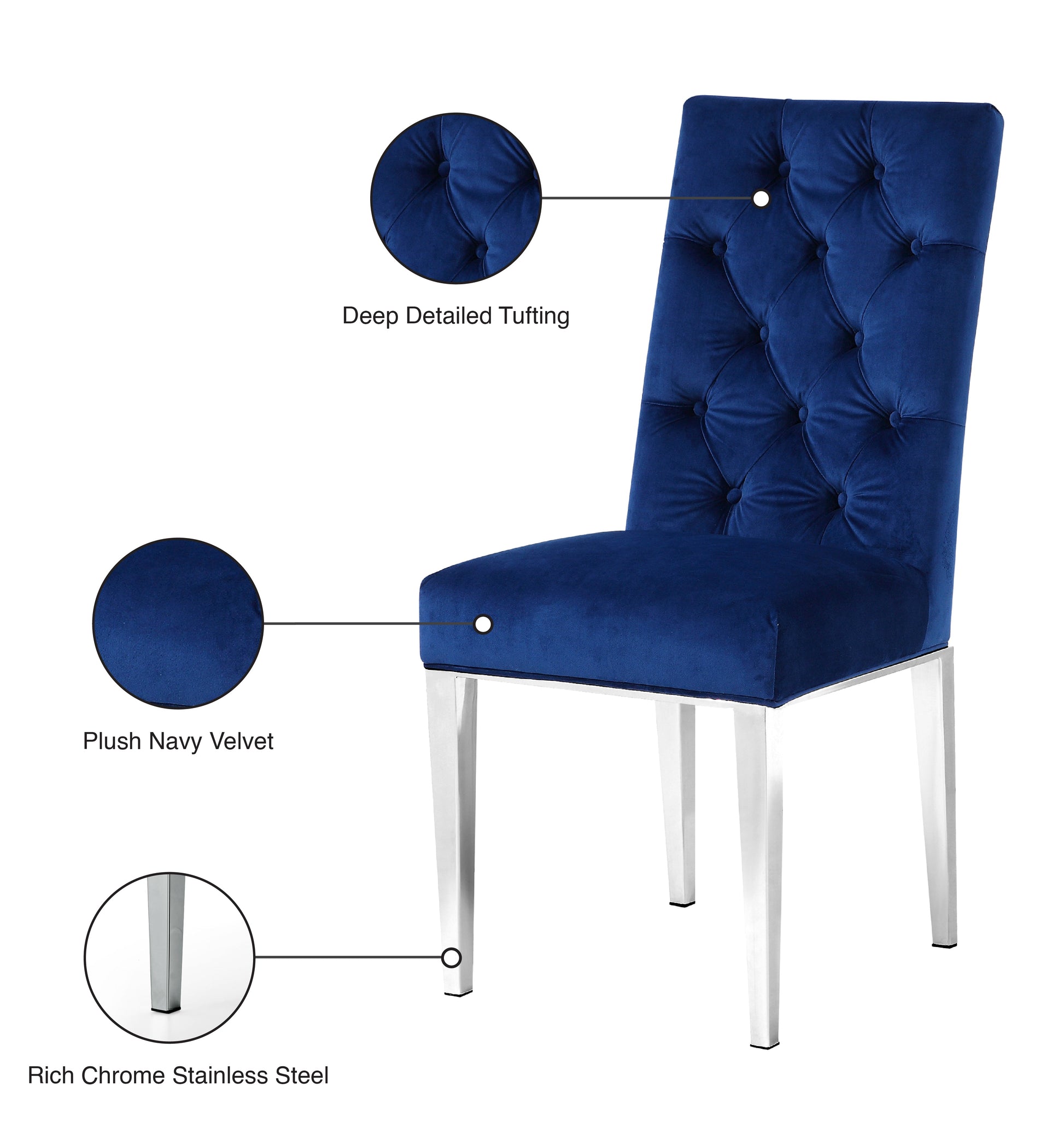 Juno Velvet Dining Chair - Furniture Depot (7679015944440)