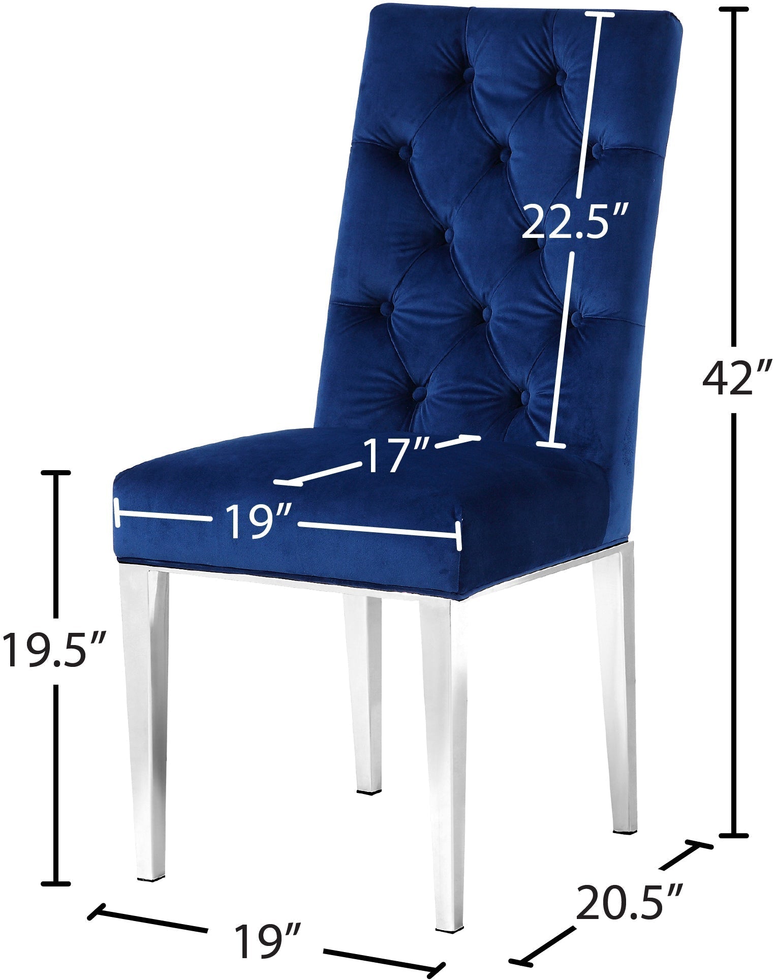 Juno Velvet Dining Chair - Furniture Depot (7679015944440)