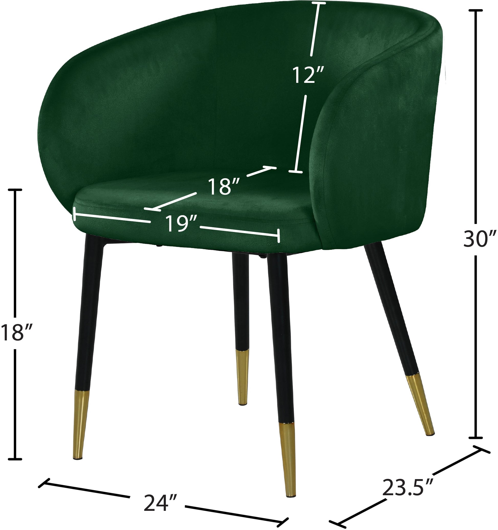 Louise Velvet Dining Chair - Furniture Depot