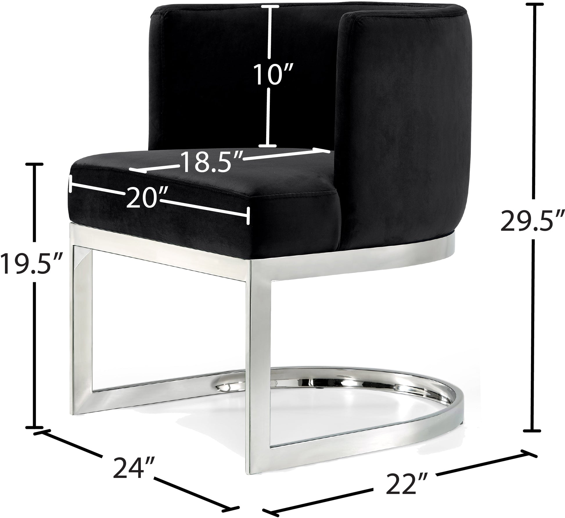 Gianna Velvet Dining Chair - Furniture Depot