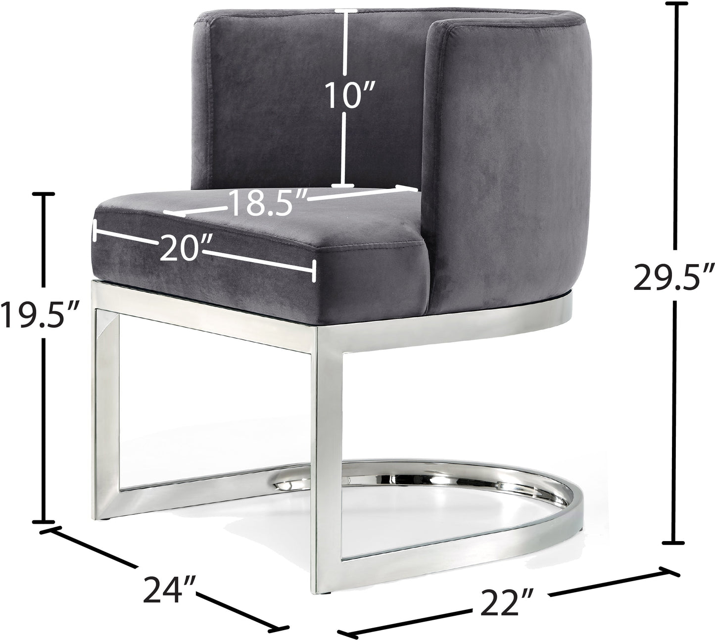 Gianna Velvet Dining Chair - Furniture Depot