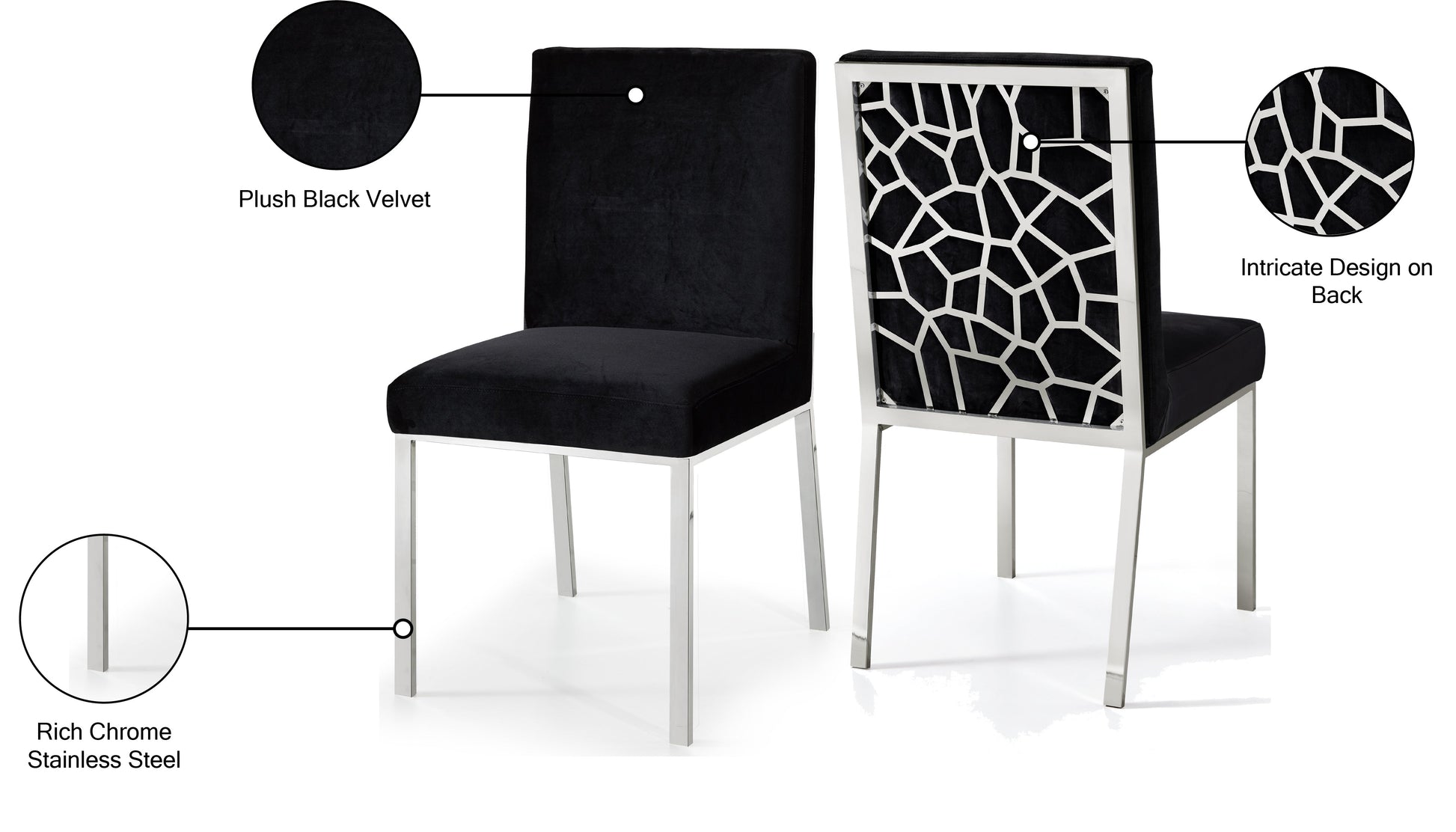 Opal Velvet Dining Chair - Furniture Depot (7679016108280)