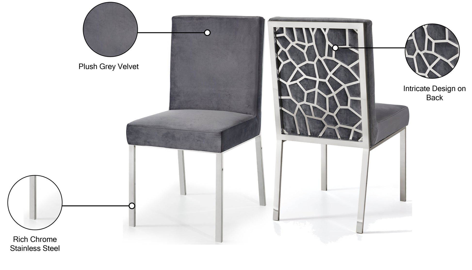 Opal Velvet Dining Chair - Furniture Depot (7679016108280)